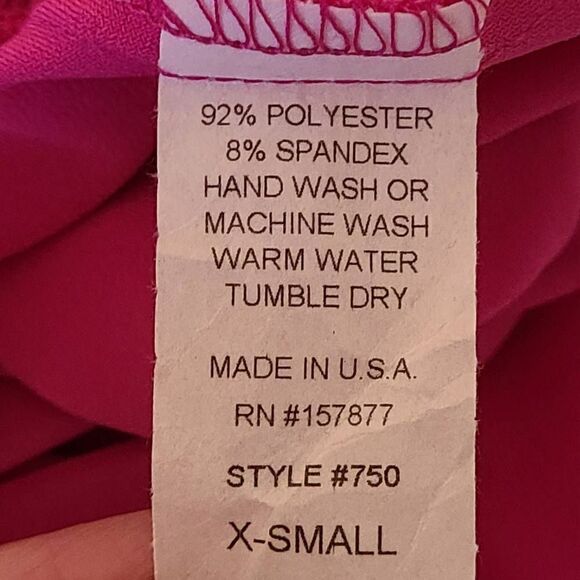 Last Tango Womens Sleeveless Asymmetric Top Layer Ruched Mini Pink Dress XS - Picture 11 of 15